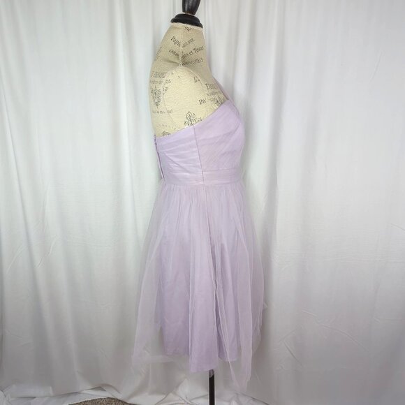 Davids Bridal Purple Dress Small 4 Short Prom - Picture 7 of 9